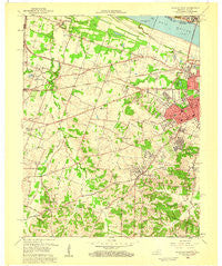Paducah West Kentucky Historical topographic map, 1:24000 scale, 7.5 X 7.5 Minute, Year 1958