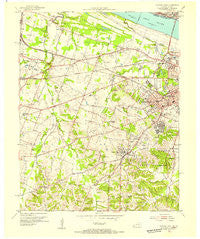 Paducah West Kentucky Historical topographic map, 1:24000 scale, 7.5 X 7.5 Minute, Year 1954