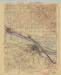Paducah Kentucky Historical topographic map, 1:62500 scale, 15 X 15 Minute, Year 1929