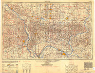 Paducah Kentucky Historical topographic map, 1:250000 scale, 1 X 2 Degree, Year 1954