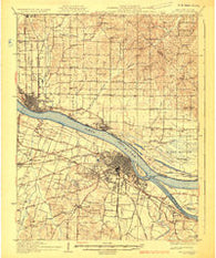 Paducah Kentucky Historical topographic map, 1:62500 scale, 15 X 15 Minute, Year 1929