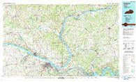 Paducah Kentucky Historical topographic map, 1:100000 scale, 30 X 60 Minute, Year 1986