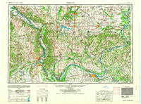 Paducah Kentucky Historical topographic map, 1:250000 scale, 1 X 2 Degree, Year 1964