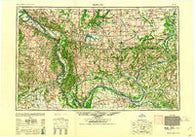Paducah Kentucky Historical topographic map, 1:250000 scale, 1 X 2 Degree, Year 1961