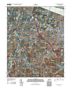 Paducah West Kentucky Historical topographic map, 1:24000 scale, 7.5 X 7.5 Minute, Year 2010