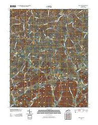 Paint Lick Kentucky Historical topographic map, 1:24000 scale, 7.5 X 7.5 Minute, Year 2010