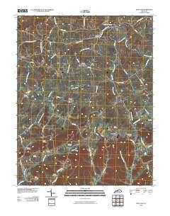 Paint Lick Kentucky Historical topographic map, 1:24000 scale, 7.5 X 7.5 Minute, Year 2010