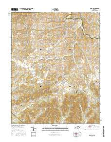Paint Lick Kentucky Current topographic map, 1:24000 scale, 7.5 X 7.5 Minute, Year 2016