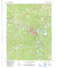 Paintsville Kentucky Historical topographic map, 1:24000 scale, 7.5 X 7.5 Minute, Year 1992
