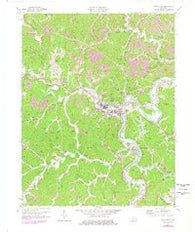 Paintsville Kentucky Historical topographic map, 1:24000 scale, 7.5 X 7.5 Minute, Year 1971