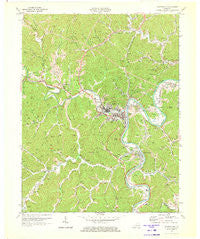 Paintsville Kentucky Historical topographic map, 1:24000 scale, 7.5 X 7.5 Minute, Year 1971