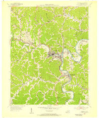 Paintsville Kentucky Historical topographic map, 1:24000 scale, 7.5 X 7.5 Minute, Year 1954