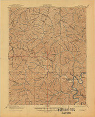 Paintsville Kentucky Historical topographic map, 1:62500 scale, 15 X 15 Minute, Year 1917