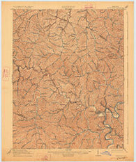 Paintsville Kentucky Historical topographic map, 1:62500 scale, 15 X 15 Minute, Year 1917