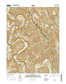 Palmer Kentucky Current topographic map, 1:24000 scale, 7.5 X 7.5 Minute, Year 2016