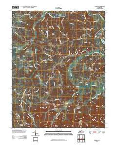 Panola Kentucky Historical topographic map, 1:24000 scale, 7.5 X 7.5 Minute, Year 2010