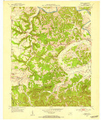 Panola Kentucky Historical topographic map, 1:24000 scale, 7.5 X 7.5 Minute, Year 1952