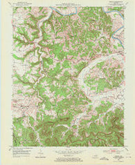 Panola Kentucky Historical topographic map, 1:24000 scale, 7.5 X 7.5 Minute, Year 1952