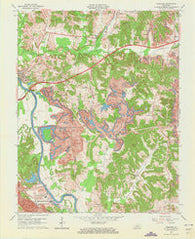 Paradise Kentucky Historical topographic map, 1:24000 scale, 7.5 X 7.5 Minute, Year 1963