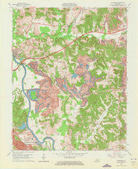 Paradise Kentucky Historical topographic map, 1:24000 scale, 7.5 X 7.5 Minute, Year 1963