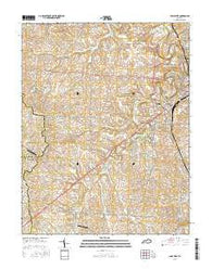 Paris West Kentucky Current topographic map, 1:24000 scale, 7.5 X 7.5 Minute, Year 2016