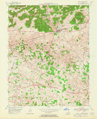 Park City Kentucky Historical topographic map, 1:24000 scale, 7.5 X 7.5 Minute, Year 1954
