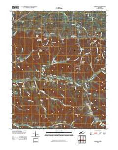 Parksville Kentucky Historical topographic map, 1:24000 scale, 7.5 X 7.5 Minute, Year 2010