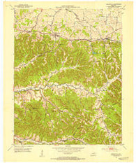 Parksville Kentucky Historical topographic map, 1:24000 scale, 7.5 X 7.5 Minute, Year 1952