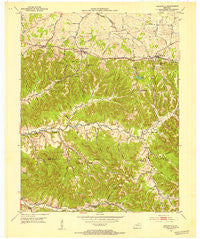 Parksville Kentucky Historical topographic map, 1:24000 scale, 7.5 X 7.5 Minute, Year 1952