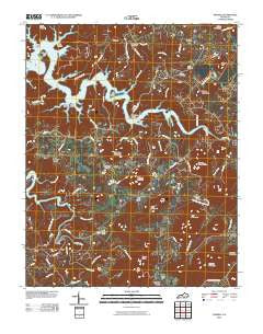 Parnell Kentucky Historical topographic map, 1:24000 scale, 7.5 X 7.5 Minute, Year 2010