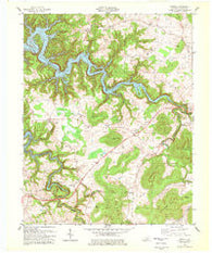 Parnell Kentucky Historical topographic map, 1:24000 scale, 7.5 X 7.5 Minute, Year 1978