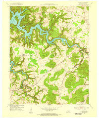 Parnell Kentucky Historical topographic map, 1:24000 scale, 7.5 X 7.5 Minute, Year 1953
