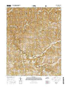 Parrot Kentucky Current topographic map, 1:24000 scale, 7.5 X 7.5 Minute, Year 2016