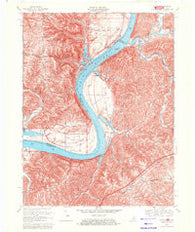 Patriot Indiana Historical topographic map, 1:24000 scale, 7.5 X 7.5 Minute, Year 1969