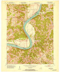 Patriot Indiana Historical topographic map, 1:24000 scale, 7.5 X 7.5 Minute, Year 1951