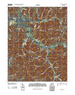 Pellville Kentucky Historical topographic map, 1:24000 scale, 7.5 X 7.5 Minute, Year 2010