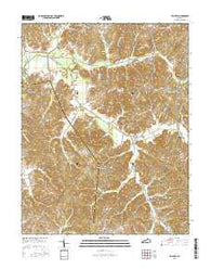Pellville Kentucky Current topographic map, 1:24000 scale, 7.5 X 7.5 Minute, Year 2016