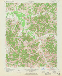 Pellville Kentucky Historical topographic map, 1:24000 scale, 7.5 X 7.5 Minute, Year 1953