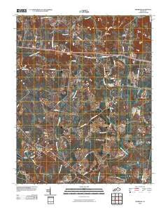 Pembroke Kentucky Historical topographic map, 1:24000 scale, 7.5 X 7.5 Minute, Year 2010