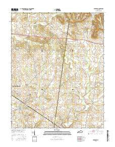 Pembroke Kentucky Current topographic map, 1:24000 scale, 7.5 X 7.5 Minute, Year 2016