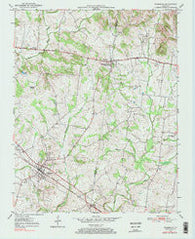 Pembroke Kentucky Historical topographic map, 1:24000 scale, 7.5 X 7.5 Minute, Year 1950