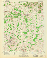 Pembroke Kentucky Historical topographic map, 1:24000 scale, 7.5 X 7.5 Minute, Year 1950