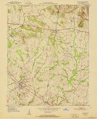 Pembroke Kentucky Historical topographic map, 1:24000 scale, 7.5 X 7.5 Minute, Year 1951