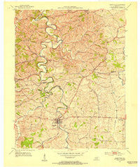 Perryville Kentucky Historical topographic map, 1:24000 scale, 7.5 X 7.5 Minute, Year 1952