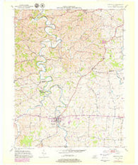 Perryville Kentucky Historical topographic map, 1:24000 scale, 7.5 X 7.5 Minute, Year 1952