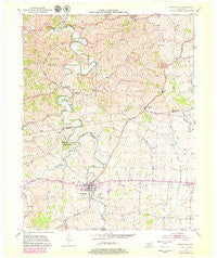 Perryville Kentucky Historical topographic map, 1:24000 scale, 7.5 X 7.5 Minute, Year 1952