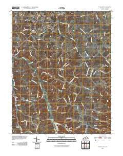 Petroleum Kentucky Historical topographic map, 1:24000 scale, 7.5 X 7.5 Minute, Year 2010