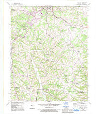 Petroleum Kentucky Historical topographic map, 1:24000 scale, 7.5 X 7.5 Minute, Year 1954