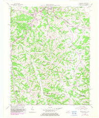 Petroleum Kentucky Historical topographic map, 1:24000 scale, 7.5 X 7.5 Minute, Year 1954