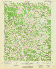 Petroleum Kentucky Historical topographic map, 1:24000 scale, 7.5 X 7.5 Minute, Year 1954